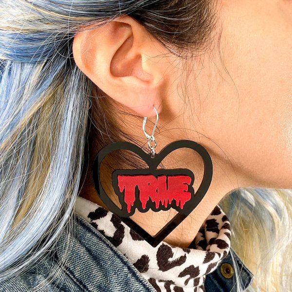 Last Chance! True Love (It s True Crime) Door Knocker Earrings Supply