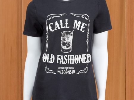 Women s  Call Me Old Fashioned  Wisconsin T-Shirt on Sale