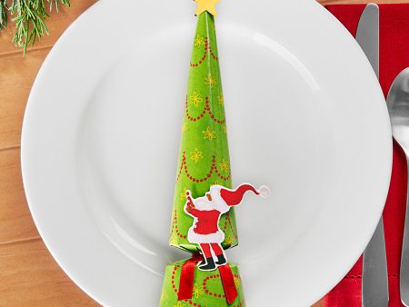 Caspari Party Crackers – Twirling Santa on Sale