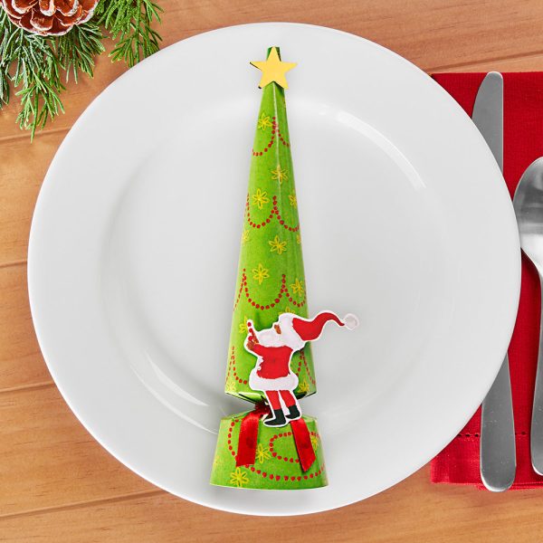 Caspari Party Crackers – Twirling Santa on Sale