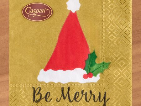 Caspari Paper Napkins, Be Merry For Discount