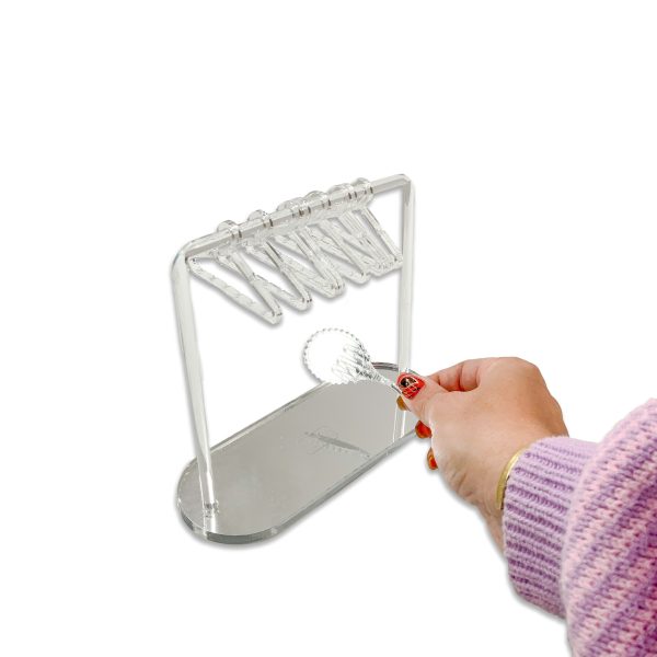 Hang in There! Adorable Dresser-Top Earring Organizer - Common Coat Hanger Style Fashion