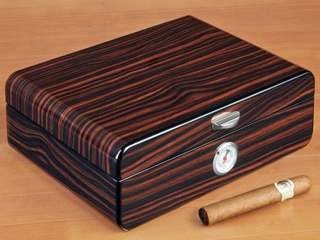 Brouk & Co  Lorenzo  Ebony Cigar Humidor Online now