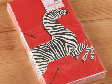 Caspari Paper Guest Towels, Zebras Online now