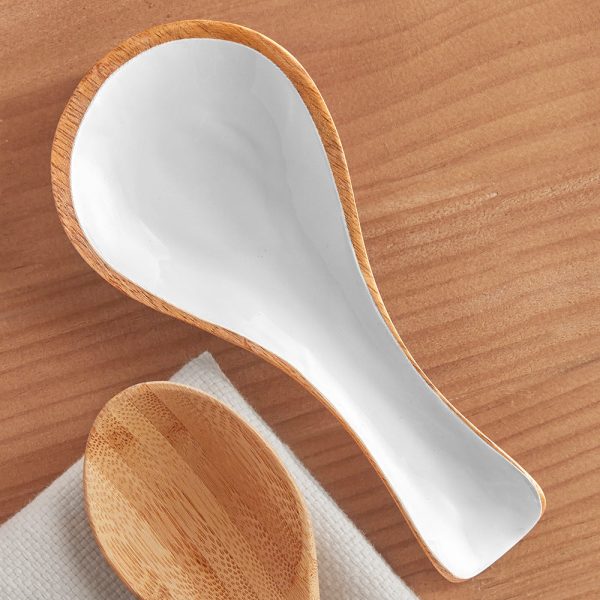 Be Home Madras Enameled Mango Classic Spoon Rest Hot on Sale