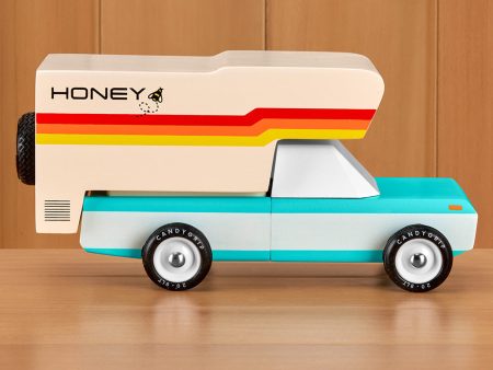 CANDYCAR® Longhorn Wooden Toy Pickup Truck and Honeybee Camper Discount