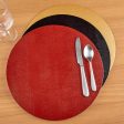 Caspari Lizard Felt-Backed Placemats, Round Hot on Sale