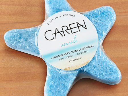 Caren Original Shower Soap Sponge, Seaside - 3.5 oz Hot on Sale