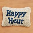 Chandler 4 Corners 12  x 8  Hooked Pillow,  Happy Hour  Online Hot Sale