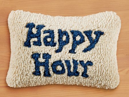 Chandler 4 Corners 12  x 8  Hooked Pillow,  Happy Hour  Online Hot Sale