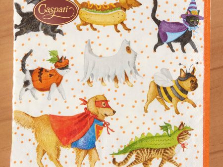 Caspari Paper Luncheon Napkins, Pets in Costume Cheap