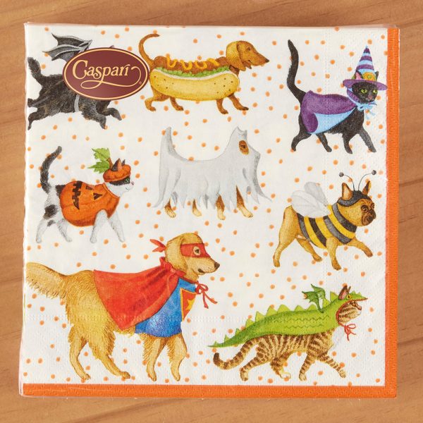 Caspari Paper Luncheon Napkins, Pets in Costume Cheap