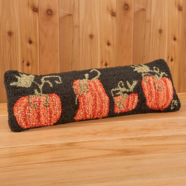 Chandler 4 Corners 8  x 24  Hooked Pillow, Pumpkin Patch Online