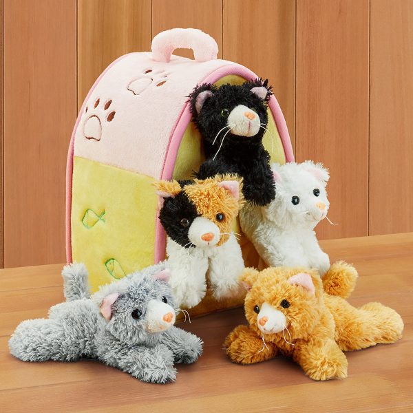 Cat House with Cat Stuffed Animals For Discount