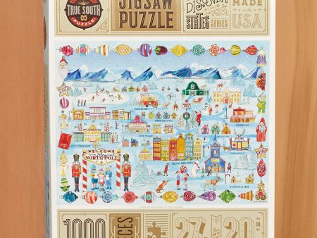 1,000 Piece Jigsaw Puzzle,  Santa s Home Town  by Tenn Hens Design Online Sale