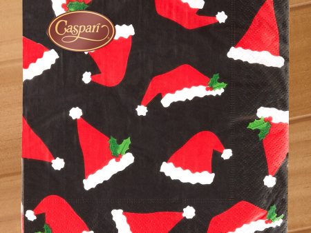 Caspari Paper Napkins, Santa Hats For Sale