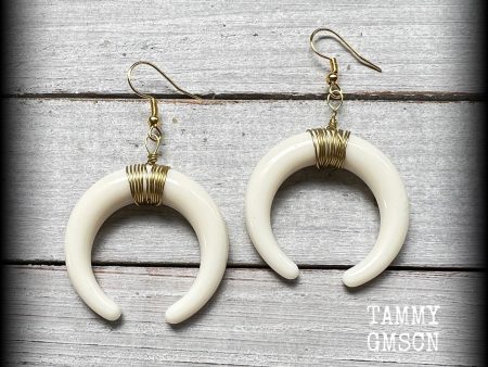 Artemis earrings-Double Horn earrings For Discount