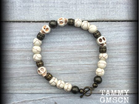 Damballah bracelet-Skull bracelet Discount