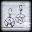 Pentagram earrings-Tunnel dangles Discount