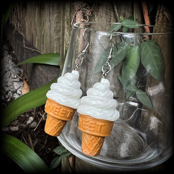 Ice Cream earrings-Soft serve ice cream Online