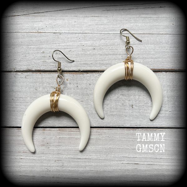 Artemis earrings-Double Horn earrings Sale