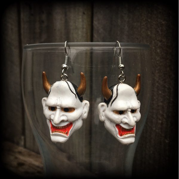 Hannya Mask earrings-Japanese earrings Online now