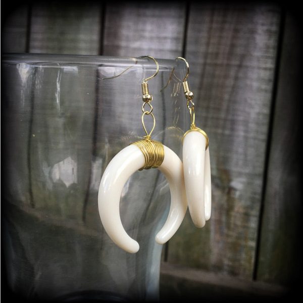 Artemis earrings-Double Horn earrings For Discount