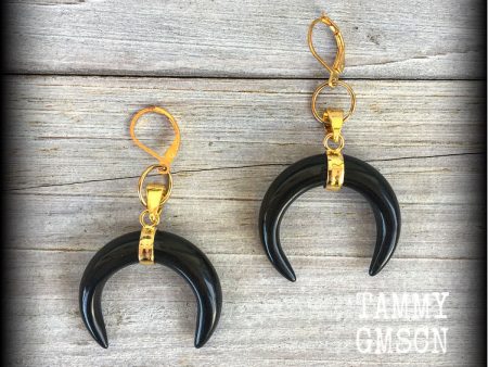 Black obsidian earrings-Gemstone earrings Sale