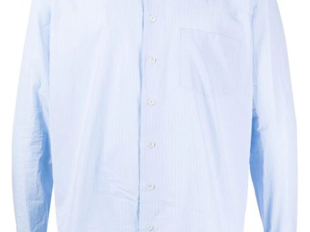 Pinstripe-Print Cotton Shirt Supply