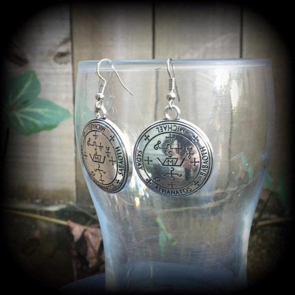 Archangel Michael talisman earrings-Occult earrings Online now