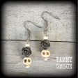 Day of the Dead earrings-Sugar skull earrings Supply