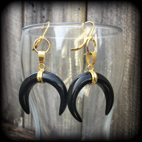 Black obsidian earrings-Gemstone earrings Sale