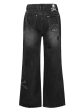 X C2h4 Skull-Embroidery Flared Jeans Sale