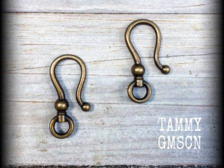 DIY hooks for tunnel earrings 2 gauge 6mm Sale