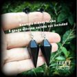 Black obsidian earrings-Gemstone earrings Sale