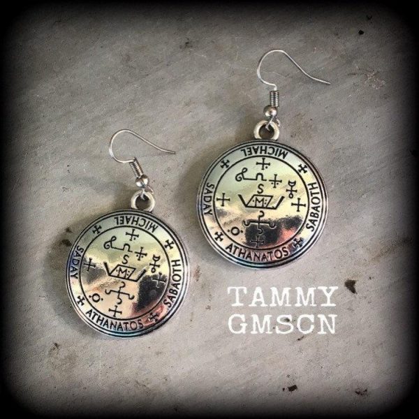 Archangel Michael talisman earrings-Occult earrings Online now