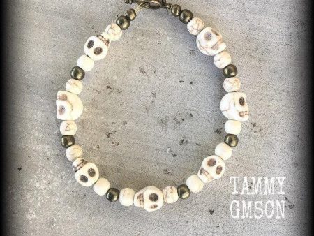 Voodoo bracelet-Stone skull bracelet For Cheap