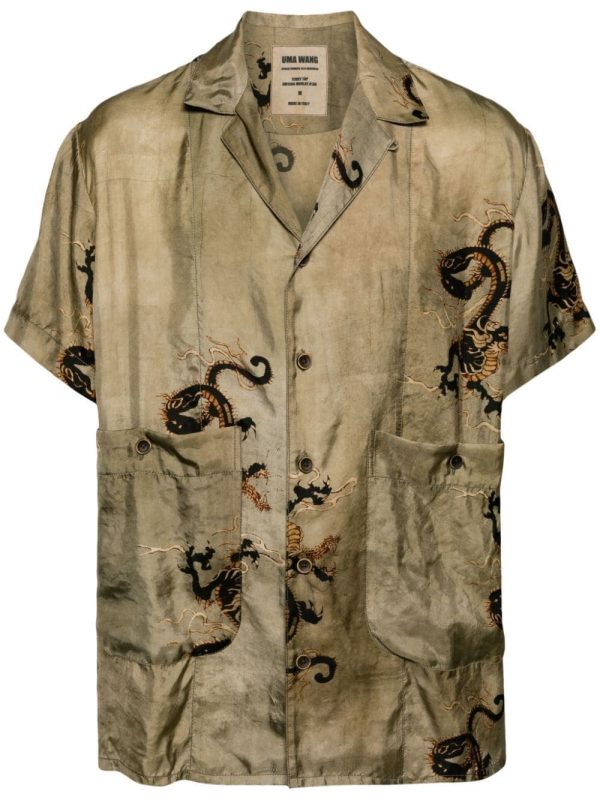 Terry Dragon-Print Shirt on Sale