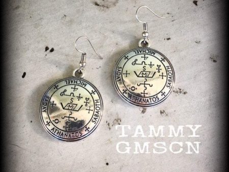 Archangel Michael talisman earrings-Occult earrings Online now