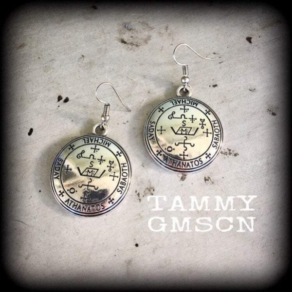 Archangel Michael talisman earrings-Occult earrings Online now