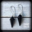 Black obsidian earrings-Gemstone earrings Sale