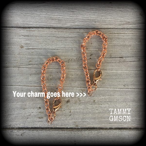 DIY Chain and Lobster Clasp for tunnel earrings Discount