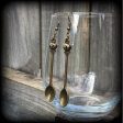 Teaspoon earrings-Cutlery jewelry Hot on Sale