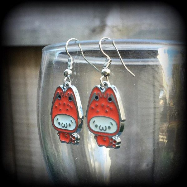 Hello Kitty earrings-Lobster earrings Discount