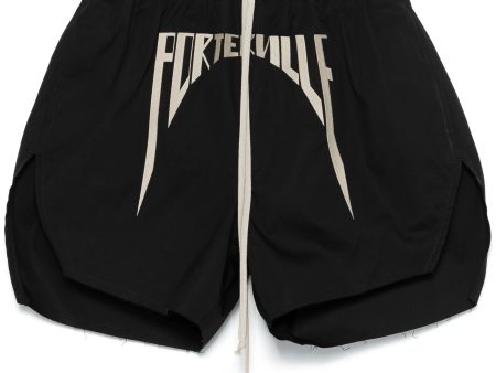 Motif-Embroidered Track Shorts on Sale