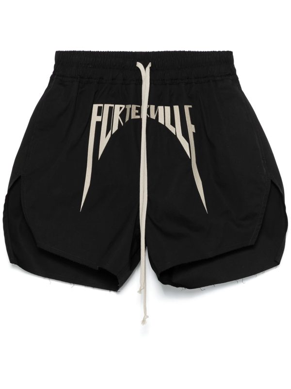 Motif-Embroidered Track Shorts on Sale