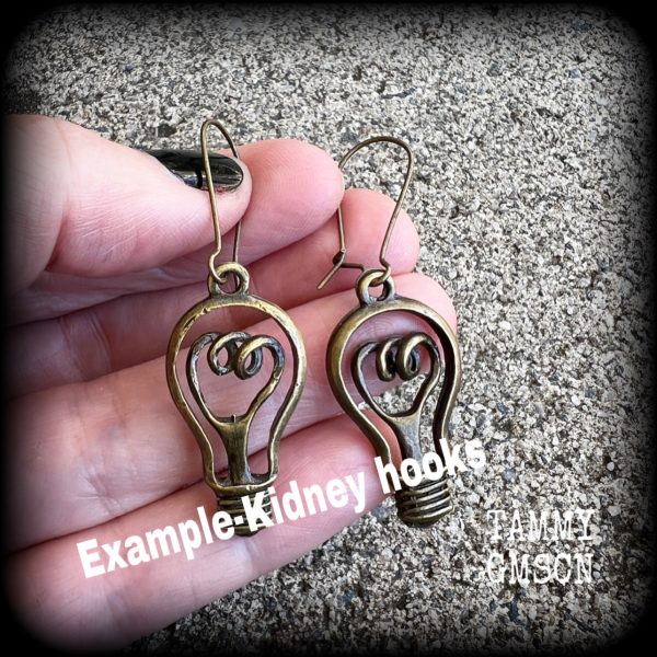 Light bulb earrings-Science jewelry Online now